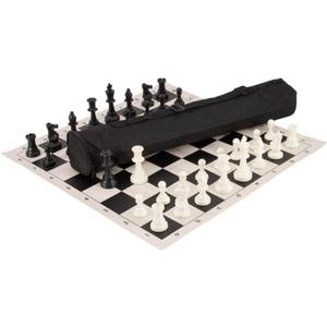 U.S. Chess Quiver Chess Set Combination - Triple Weighted, 20 x 20 x 4 inches