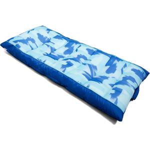 Big Joe Kona Hammock No Inflation Needed Pool Lounger with Headrest, Quick Draining Fabric, 4 feet Big (Paintbrush Blue)