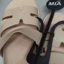  Mia Girl Comfortable Flat Sandals for Women, Tan US 8.5