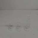 Glasseam Glass Candle Stick Holder: Clear Taper Candle Holders Set of 3 Modern Candlestick Holders for Taper Candles Decorative Candle Holders for Table Centerpiece Wedding Party Christmas Decorations