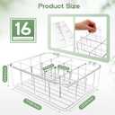 Extra Large Tea Bag Organizers and Storage, Clear Acrylic Tea Box Organizer Storage Box with Lid, Teabag Holder Organizer for Countertop, Cabinet, Drink Packets Caddy for 16 Different Types