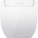 ZMJH A201S Bidet Toilet Seat, Electric Smart Heated Seat with Slow Closes, Vortex Wash, Warm Dryer, Rear and Front Wash, Warm Water, Remote Control, and Night Light, White (Elongated)
