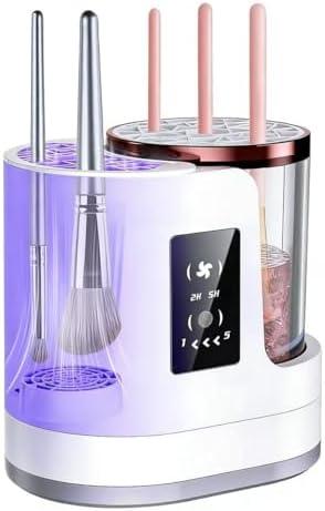 Electric Makeup Brush Cleaner Machine with Automatic Cleaning and Drying