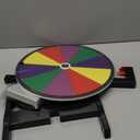 15 inch Tabletop Spinning Prize Wheel with Durable Base Stand, 10 Slots Spin Wheel for Prizes Spinner with Dry Erase Markers and Eraser for Classroom Carnival Trade Show Party Game