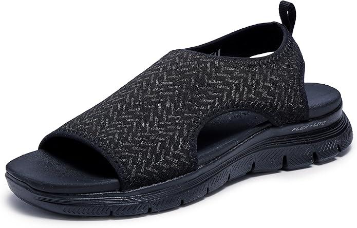 Skechers Women's Flex Appeal 4.0-Livin' in This Sport Sandal
 Size 6.5