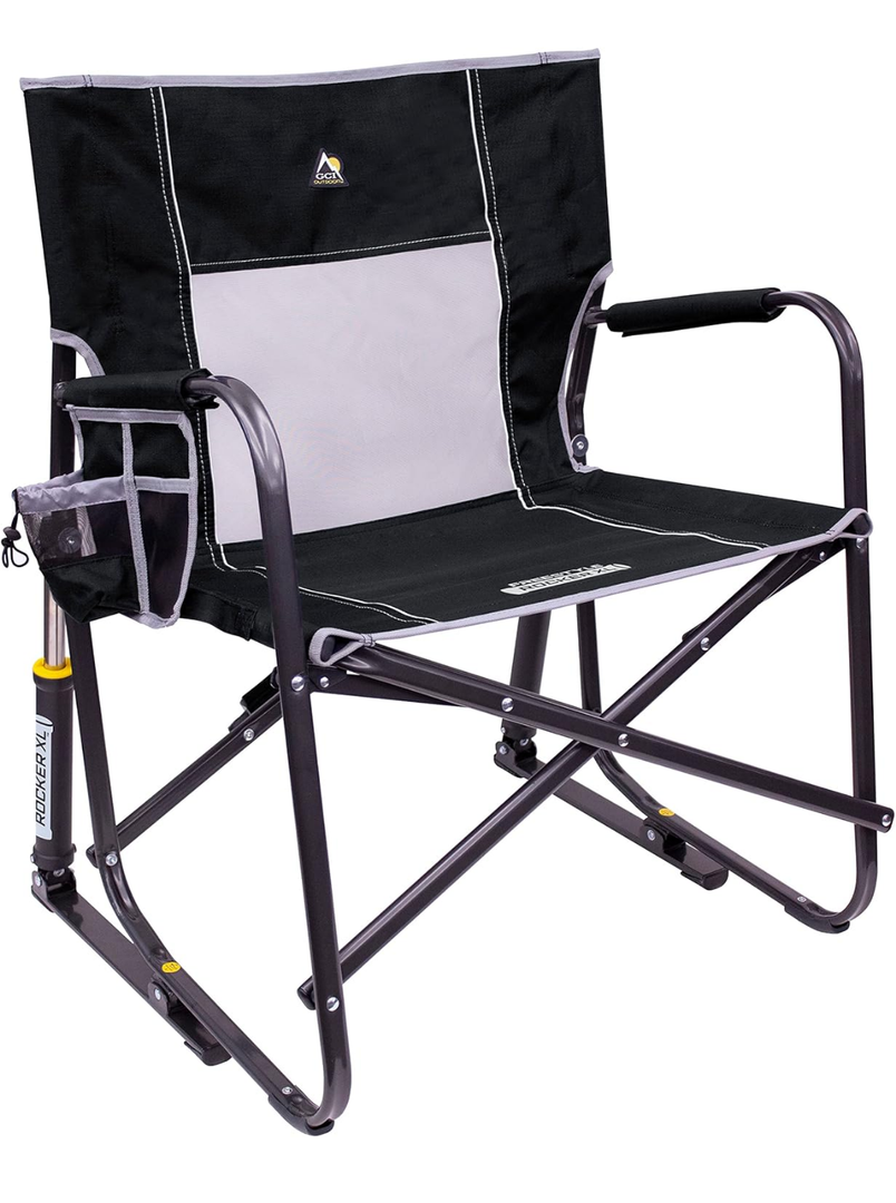 GCI OUTDOOR Freestyle Rocker XL Portable Folding Rocking Chair and Outdoor Camping Chair