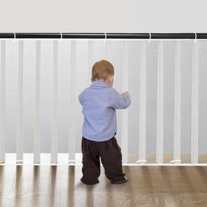 Cupount Banister Guard for Baby- 15ft x 3.3ft White Safety Mesh Netting for Pets and Kids - Stair Railing Cover for Home
