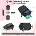 Clip and Go Strap for Phone with Wallet Crossbody  Adjustable Cellphone Lanyard for Women (Black)