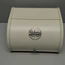 SOUJOY Countertop Bread Box, Bread Container for Kitchen, Vintage Metal Roll Top Bread Storage Holder, 1950s Farmhouse Rustic Baking Dispenser Bin for Dry Food Save, 11.8" L x 10" W x 6.7" H