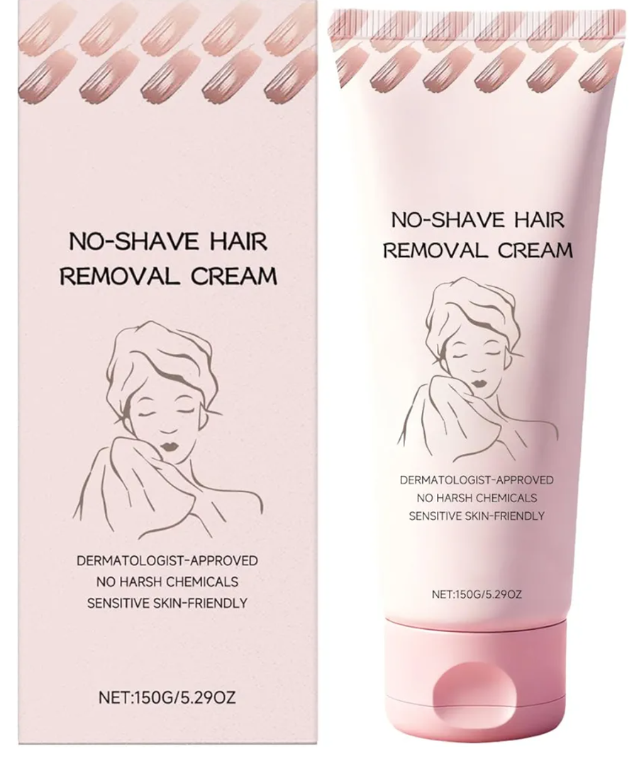 Bare Basics No Shave Hair Removal Cream, No Shave Hair Remover for Women and Men, Gentle Formula for All Skin, Moisturizing and Nourishing, Skin-Friendly Ingredients