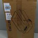 2PACK Stainless Steel Litter Box, Extra Large Litter Boxes for Big Cats, XL Metal Cat Litter Box with Lid High Sides, Anti-Urine Leakage, Non-Sticky, Scoop Included (Dark Grey)