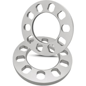 2PCS Universal Wheel Spacers 1/2 Inch (12mm) for 5 Lug Wheel Spacers Vehicles Fits Bolt Patterns 5x4.25, 5x110, 5x112, 5x4.5, 5x115, 5x120, 5x4.75, 5x5.0 Cars & Light Trucks