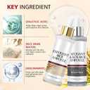 2PCS Rice Exfoliating Ampoule Set  Black & White Rice Brightening Duo for Glowing Skin | Gentle Peel + Pore Minimizing & Deep Hydration