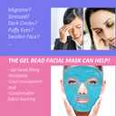 ZNCUETD Cold Face Eye Mask Ice Pack Reduce Facial Puff, Dark Circles, Gel Hot Heat Cold Compress Pack, Face SPA Gift for Woman Sleeping, Pressure, Headaches, Skin Care, Post Laser Cosmetic Care
