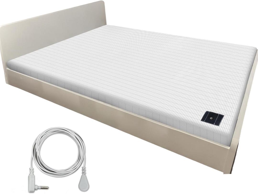 Grounding Sheets with 5% Pure Silver Fiber  Organic Cotton Grounding Bed Sheet for Deeper Sleep, Enhanced Conductivity & Comfort  Natural Wellness Bedding for Better Rest & Pain Relief(76*80 inch)