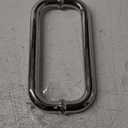 8" Shower Door Handle, Shower Glass Door Pull Back to Back Handle Compatible with 1/4" to 1/2" Thickness Glass for Frameless Shower Doors, Chrome Finish with 304 Stainless Steel (Satin Nickel)