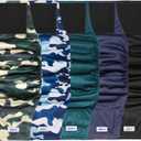 Reusable Dog Diapers Male, Premium Washable Belly Bands for Dogs, Pack of 5, High Absorbing Male Dog Wraps for Doggie & Puppy in Incontinence or Excitable Urination and Training(Camo & Dark Solid Color,Medium)