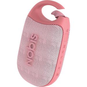 NOBIS Clip N1 Portable Bluetooth Speaker with App, Beat Mode, Up to 24H Playtime, IP68 Waterproof, BT 5.3, HD Sound, Stereo Pairing, Custom EQ, Perfect for Outdoor, Home and Adventure (Pink)