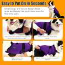 Dog Anxiety Vest & Calming Shirt Soft Thunder Jacket for Fireworks, Vet Visits & Separation Anxiety No Medication or Training Comfort for Small, Medium & Large Dogs M