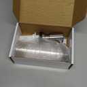 SAMODRA Built in Kitchen Sink Soap Dispenser (Brushed Nickel) with 12 oz Large PET Lotion Bottle, Refill from Top