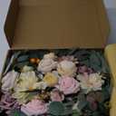 Faux Flower Swag Set of 2 for Wedding Welcome Signs Floral Swag Wedding Reception Ceremony Signs Decor (Champagne)