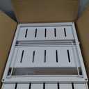 3 Tier Foldable Spice Rack for Countertop Iron Kitchen Seasoning Organizer for Cabinet, White