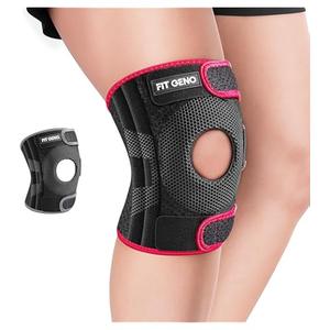 Fit Geno KneeXpert Knee Brace with Side Stabilizers & Patella Gel Pad - Adjustable Compression Support for Pain Relief, Meniscus, ACL, Arthritis, Running - M/L
