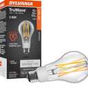 Sylvania LED TruWave Natural Series 3-Way A21 Light Bulb, 40/60/100W Equivalent Efficient 6.5/9/13.5W, Medium Base, Clear, 2700K, Soft White - (40769) (Pack of 6)