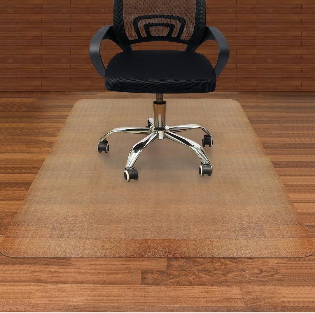 AiBOB Chair Mat for Hardwood Floor, 36 X 48 inches Desk Chair Mat for Wood and Tile Floors, Protection Mats for Office and Home, Easy Glide for Chairs, 36'' X 48'' Rectangle