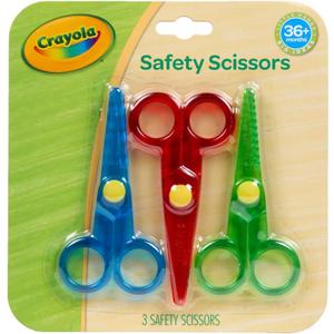 5 x Crayola Toddler Safety Scissors (3pk), Blunt Tip Training Scissors for Preschool Learning Activities, Right & Left Handed, Toddler Arts & Crafts Essentials