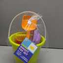 Beach Bucket Toy Set 9pc Set 1 Bucket 2 Shovels 1 Rake 5 Sand Molds