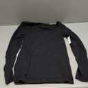 Amazon Essentials Women's Slim-Fit Long Sleeve Square Neck T-Shirt (Black, Small)