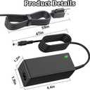 12V Adapter Charger, for Zebra Technologies ZQ510, ZQ500, ZQ520, ZQ600, ZQ610, ZQ620, ZQ630, ZR658, ZR668, QLN320, QLN220, and QLN420 Series Thermal Mobile Printers. FSP048 FSP025 Power Cords.