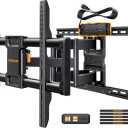 Full Motion TV Wall Mount with Power Strip for 42–90 Inch TVs