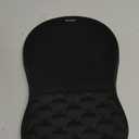 TECKNET Ergonomic Mouse Pad with Wrist Rest, Soft Mousepad with Massage Design, Memory Foam and Non-Slip PU Base for Pain Relief, Gaming Mouse Pad for Desk, Home, Office, 12x8 Inches, Black