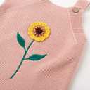Simplee kids Baby Girls Sunflower Knit Rompers Knit Clothes for Newborn Baby Girls (6-12 Months)