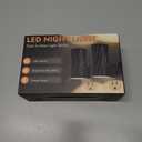 Led Night Lights Plug into Wall, 3000K/5000K Switchable, 2 Pack, Plug in Night Light, 0-100LM Dimmable Night Light, Modern Nightlights, Dusk To Dawn Sensor for Bedroom Bathroom Kitchen Stairs