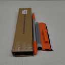 Window Squeegee for Home, Car Windshield Cleaner Tool with Extension Pole 20''-30'', Glass Door and Mirror Washer for Shower Cleaning (Orange)