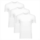 Hanes Men's Sweat Block Crewneck Tee, White, 3-Pack, Size S