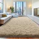 8x10 Light Tan Fluffy Shaggy Area Rug, Soft Large Carpet for Living Room
Large Aesthetic Rug for Nursery, Kids Room; Soft Plush Shag Carpet, Ideal for Indoor Home Decoration