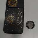 Goocrux for iPhone 16 Pro Case - Women Cute Phone Cover Girly Pretty Fancy Unique Aesthetic Design Slide Camera Cover Protective Case for Apple for iPhone 16 Pro,Sun and Moon