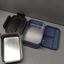 Monteka Cordless Electric Lunch Box for Adults, 1.8L Rechargeable Portable Food Warmer Heated Lunch Box, Christmas White Elephant Gifts, Suitable for Office, Picnic, Car, Construction Site (Blue)