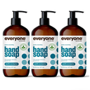 Everyone Liquid Hand Soap, 12.75 Ounce (Pack of 3), Pacific Eucalyptus, Plant-Based Cleanser with Pure Essential Oils
