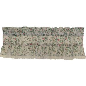 Country Floral Filler Valance (52"W x 12"L (Pack of 1), White)