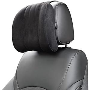 Forbell Premium Memory Foam Car Neck Pillow with Washable Cover - Provides Comfortable Neck Support for Driving and Travel 1pc (Black)