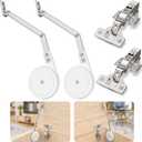 2 Pack with Hinges, Soft Close for Toy Boxes,Heavy Duty Lid Support Chest Hinges for Wooden Toy Box, Cedar, Storage Trunk & Benches, Universal Design Reversible Mounting