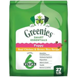Greenies Smart Essentials Puppy High Protein Dry Dog Food Real Chicken & Brown Rice Recipe, 27 lb. Bag Apr -2026