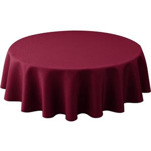 4 Pack Textured Fabric Round Tablecloths 60", Red Water Resistant Tableclothes Small Circle Folding Table Covers Linen for Dining, Kitchen, Wedding, Parties etc Machine Washable 4 Pack Textured Fabric Round Tablecloths 60", Red Water Resistant Tableclothes Small Circle Folding Table Covers Linen for Dining, Kitchen, Wedding, Parties etc Machine Washable