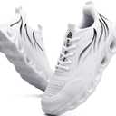 Furuian Steel Toe Shoes for Women Lightweight Indestructible Safety Work Shoes Comfortable Steel Toe Sneakers Puncture Proof Work Sneakers White,  Women's Size 6.5
