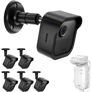 All-New Blink Outdoor Camera Wall Mount,5 Pack Weatherproof Housing, 360 Degrees Adjustable Bracket with Sync Module Core Mount for Blink Outdoor 2K+, 4th & 3rd Gen , Black(Camera is Not Included)